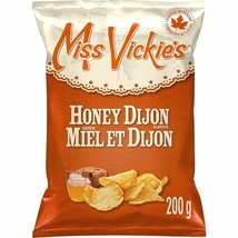 6 Bags of Miss Vickie&#39;s Honey Dijon Potato Chips 200g Each-Canada-Free S... - $57.09