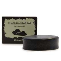 Unscented Charcoal Face &amp; Body Soap Bar - £5.26 GBP