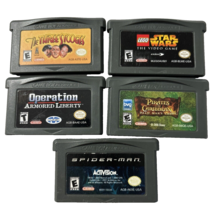 Nintendo Gameboy Advance GBA Lot of 5 Games Three Stooges Star Wars Spider Man - £37.21 GBP