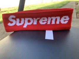 Supreme Headband Hat New Era Big Logo Box Logo Head Band Red - $39.59