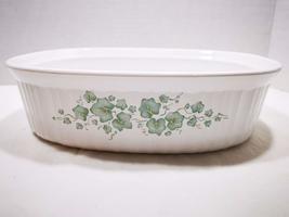 Corning Ware Model F-2-B&quot;Callaway Ivy&quot; Green and White 2.8 Liter Oval Casserole  - £37.38 GBP