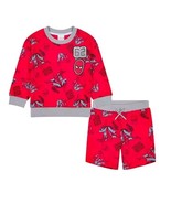 MARVEL ~ SPIDERMAN ~ Two (2) Piece Short Set ~ Sweatshirt ~ Shorts ~ Size 4 - $25.57 CAD