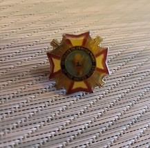 Vintage - Ladies - Veterans of Foreign Wars Auxiliary Pin - Red, White &amp; Blue - £15.30 GBP