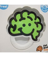 Fat Brain Toy Co. Green The Brain Teether Baby Teething Toy BPA Free - New!  - $7.71