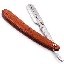 Parker SRRW Dark Wood Professional Stainless Steel Straight Edge &amp; 5 blades - £21.40 GBP