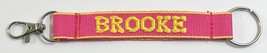 BROOKE Personalized Keychain Yellow / Pink - $9.89