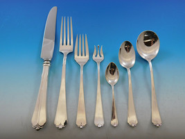 Lotus by Watson-Wallace Sterling Silver Flatware Service Set 88 pieces Dinner - £4,522.63 GBP