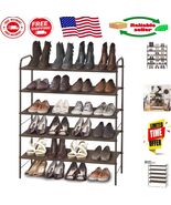 Sturdy 5-Tier Shoe Rack with Adjustable Shelving – Easy Assembly &amp; Chic ... - $1,105.91 MXN