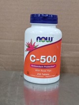 Now Foods, C-500 With Rose Hips, 250c. EXP11/24. 511bp - £12.92 GBP