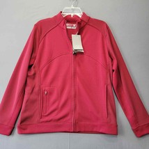 Cutter Buck Women Jacket Size L Red Brick Long Sleeve Classic Zip Breathable - £15.33 GBP