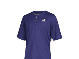 Adidas Men&#39;s Diamond King Elite 2BJ Two Button Baseball Jersey Purple Size M - £26.03 GBP