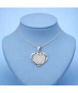 Stamped 925 Sterling Silver Heart Pendant Necklace - $49.01