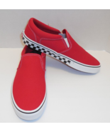 VANS Asher Mens Size 11.5 Skate Shoes Sneakers Red Checker Sidewall Raci... - £41.13 GBP