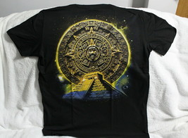 Aztec Calendar Sun Stone Mayan Mexico Pyramid T-SHIRT Shirt - £8.94 GBP