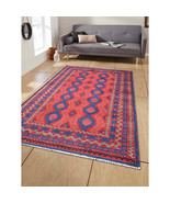 Glitzy Rugs 6 x 9 ft. Hand Knotted Afghan Wool &amp; Silk Rectangle Area Rug... - €522,62 EUR