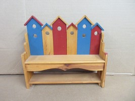 NOS Boyds Bears Robin&#39;s Wooden Birdhouse Bench 65616 Bear Doll Display   K* - £36.34 GBP