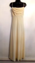 Michaelangelo Spaghetti Strap Dress size 16 Yellow Formal Party Brides M... - $376.03 MXN