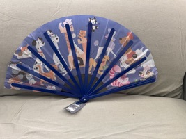 Disney Parks Cats and Dogs Folding Fan NEW image 2
