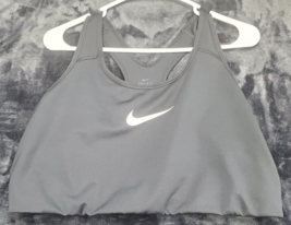 Nike Sports Bra Women Size 3X Black Polyester Wide Strap Cross Back Dry ... - $15.69