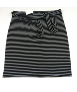 NWT- LOFT black and white striped belted pencil skirt Size M - £17.49 GBP