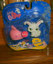 Littlest Pet Shop (I&#39;m Fuzzy!)  White Angora Bunny #515 - £31.59 GBP