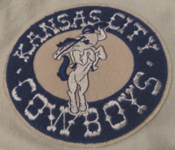 Kansas City Cowboys Throwbacks Nfl Blue J.C. Freeman Off White Button Jacket 5XL - £8.52 GBP