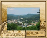 Our Honeymoon Gatlinburg TN Laser Engraved Wood Picture Frame Landscape ... - $25.99