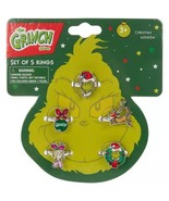 The Grinch Rings - 5 Piece Set - H.E.R. Accessories - $417.37 MXN