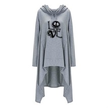 Long Sweatshirts Woman  Letters Cloak  Witch Femmes Tops Hoodies Thick Funny Loo - £120.43 GBP