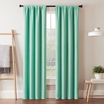 Eclipse Darrell Modern Blackout Thermal Rod Pocket Window Curtains For, ... - £26.85 GBP