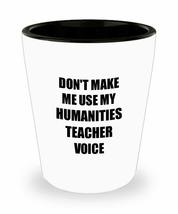 Humanities Teacher Shot Glass Coworker Gift Idea Funny Gag For Job Liquor Lover  - £10.31 GBP