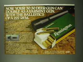 1979 Remington Accelerator Cartridge Ad - Now your 30-30 deer gun can double - £14.78 GBP