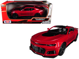 2017 Chevrolet Camaro ZL1 Burgundy 1/24 Diecast Car Model by Motormax - $42.27