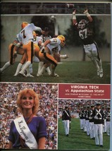 Virginia Tech Vs Appalachian State Ncaa Football Program 10/23/1982-vf - £42.54 GBP