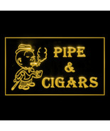 200014B Open Pipe Cigars Shop Smoking InhaleTobacco Ashtray  LED Light Sign - £17.23 GBP