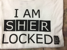 Bbc Sherlock I Am Sherlocked T-Shirt Nwot Licensed &amp; Official White Sz Xl - £14.65 GBP