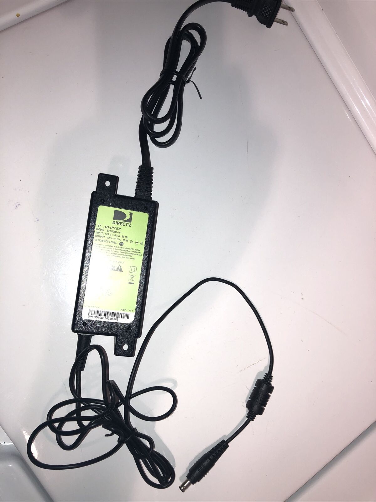 Direct TV AC Adapter Power Supply EPS10R1-15 12v 1.5A 18w Tested Working A5 - $6.53