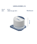 50X UWX0J220MCL1G Nichicon 22uF 6.3V 4x5.4 Aluminum Electrolytic Capacit... - $99.72 MXN