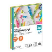 Assorted Neon Copy Paper, 8.5&quot; X 11&quot;, 24 Lb, 100 Sheets - €14,44 EUR