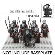 11Pcs/set Uruk-Hai Berserker Army Military The Lord Of The Rings Minifigure - £19.15 GBP