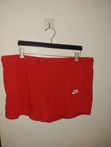 &quot;Nike Women&#39;s Sportswear Essential French Terry Shorts 2XL Chili Red&quot; - $16.49
