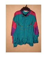 Two Twenty Women&#39;s Size 2Xl Turquoise Track Jacket - Vintage - $23.38