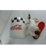Hallmark Ornament Cool Sport Coca-Cola Polar Bear Snowboard 2001 + Mug - £15.57 GBP