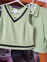 Ladies Sag Harbor Dress Petite Blouse and Jacket Size 14 Petite - £25.29 GBP