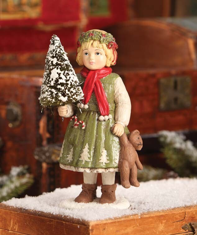 Bethany Lowe Christmas &quot;Mazy With Teddy Bear&quot; TD6102 - Rare - $64.99