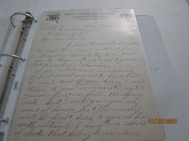 Hm Quackenbush Personal Letter Davis Spring Seat Co Mohawk Ny Loan Oct 5 1899 - $123.75