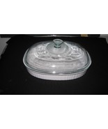 Vintage Corning Ware French White F-4-B Open Roaster 2 1/2 Quart With Py... - $64.35