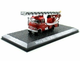 FIRE DEPARTMENT MERCEDES BENZ L-319 METZ DL 18 RED ALTAYA SCALE 1:72 TRU... - $50.01 CAD