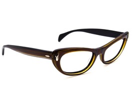 Ray-Ban Eyeglasses Bausch &amp; Lomb Alita Honey Brown Cat Eye Frame USA 50[]14 135 - £107.90 GBP