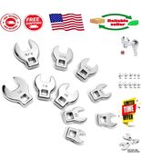 Versatile 3/8 Inch Drive Wrench Set - 10 Crowfoot Wrenches, Chrome Plated - $737.21 MXN